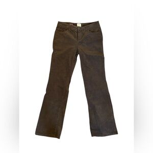 ST JOHNS BAY BOOTCUT BROWN CORDUROY PANTS 10
